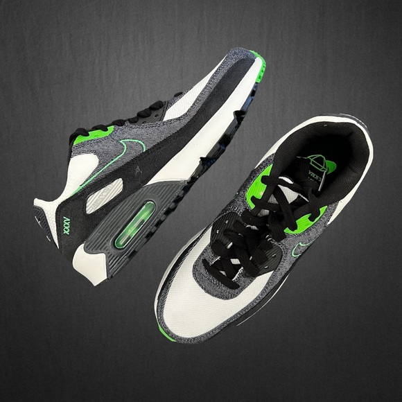 ✔️ New✔️ NIKE Air Max 90 LTR SE 2 GS Obsidian - Picture 2 of 10